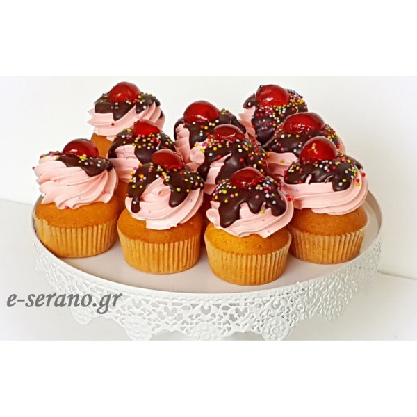 Cupcakes mini κερασάκι