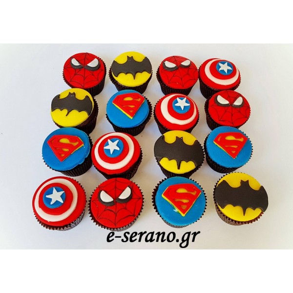 Cupcakes σούπερ ήρωες