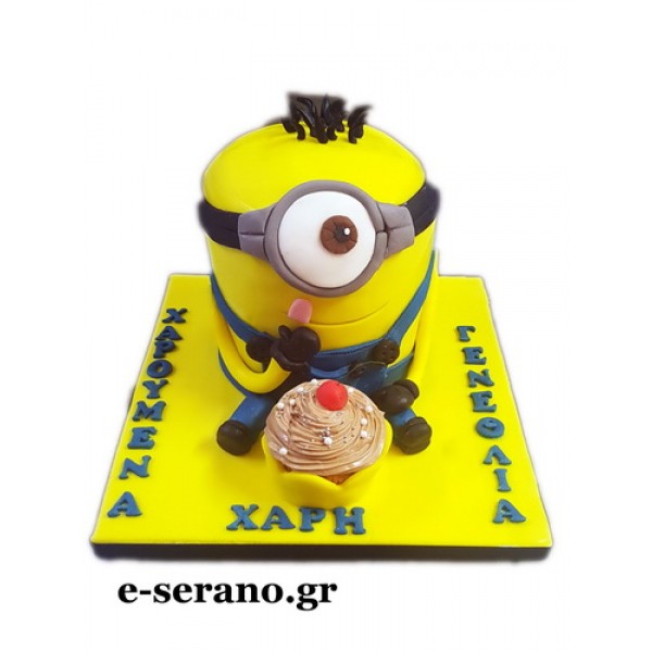 Τούρτα minion-cupcake
