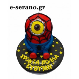 Τούρτα minion spiderman