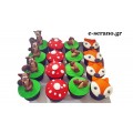 Cupcakes ζώα του δάσους